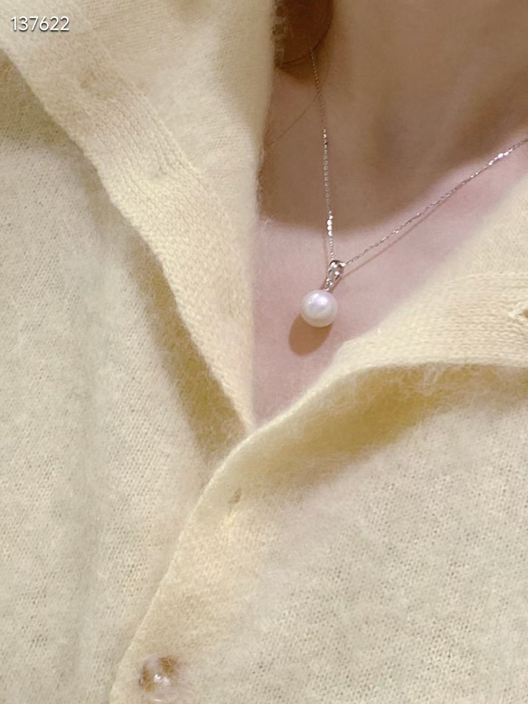MMK Classic Pearl Pendant Necklace | 10-11mm AAA Pearl | 18K Gold / 925 Sterling Silver Chain | Timeless Jewelry Gift for Women