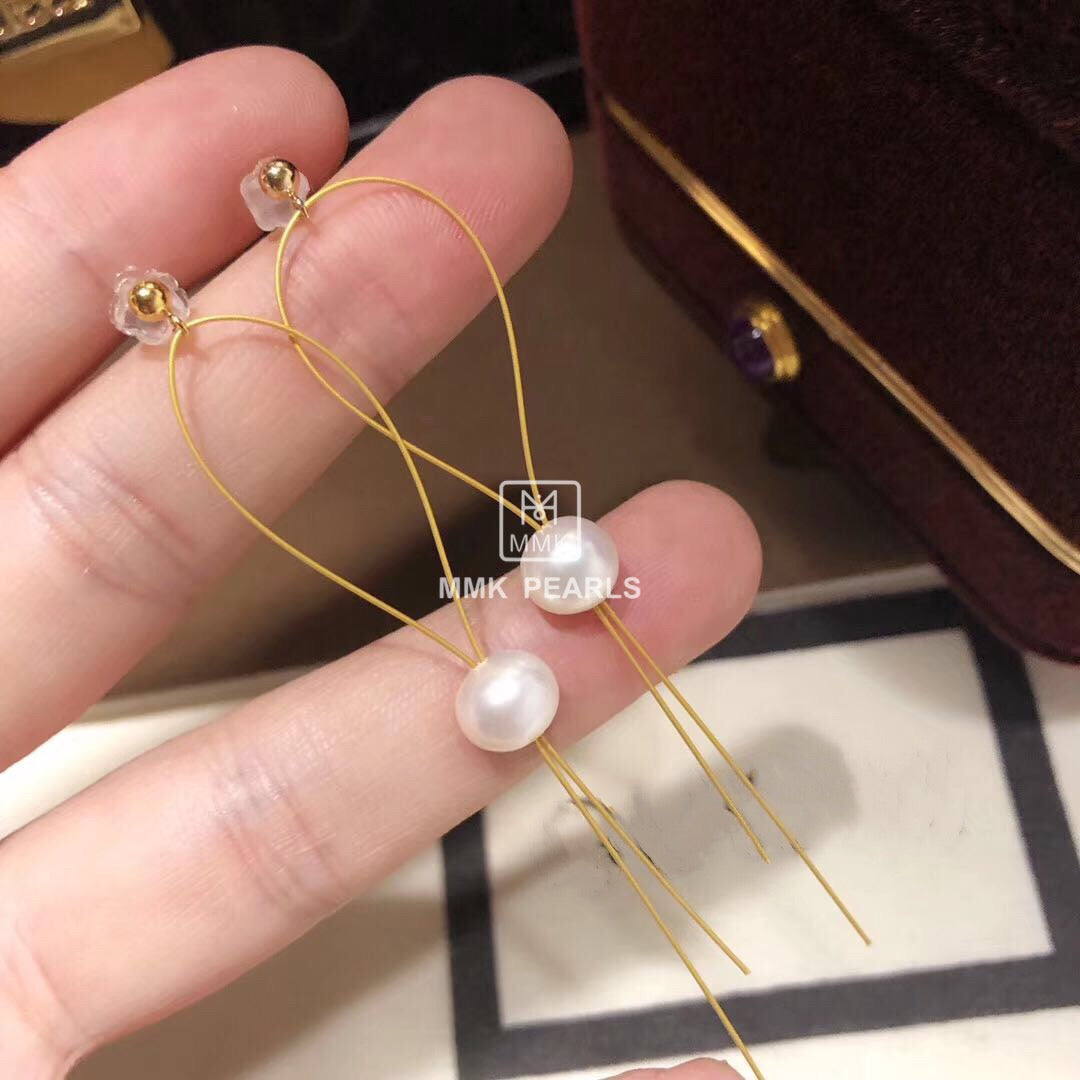 MMK 7-Pearl Necklace, 4-Pearl Earrings
