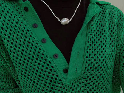 White Baroque Pearl Pendant Necklace| Giant Pearl 15-17mm