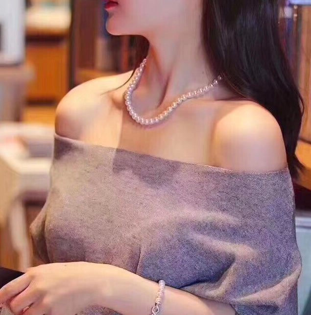 Elegant Japanese Akoya Pearl Necklace | Pearls 8–9mm