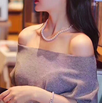 Elegant Japanese Akoya Pearl Necklace | Pearls 8–9mm