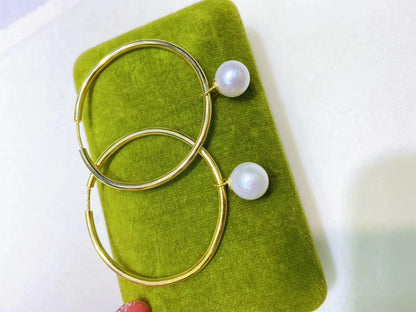 Convertible Medium Hoop Statement Earrings