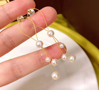 MMK 7-Pearl Necklace, 4-Pearl Earrings