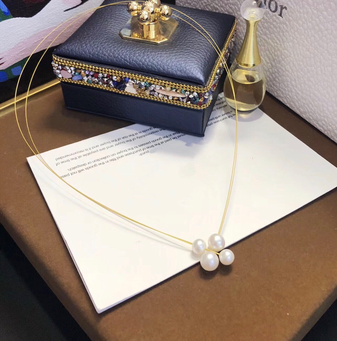 Luna Duo Pearl Set – 2-Pearl Necklace & Single Drop Earrings | 14K Gold Filled
