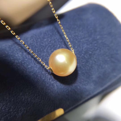 Southsea Golden Pearl Necklace | 18K Gold 11-12mm