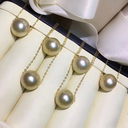 Southsea Golden Pearl Necklace | 18K Gold 11-12mm