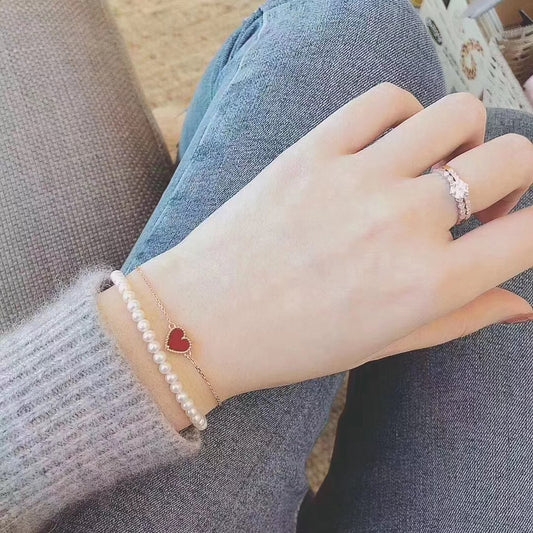 Classic All-Natural White Pearl Bracelet – Adjustable Fit