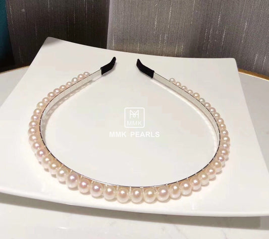 All Natural AAA Pearl Headband