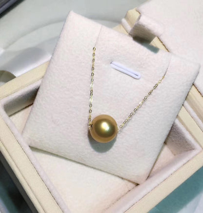 Southsea Golden Pearl Necklace | 18K Gold 11-12mm
