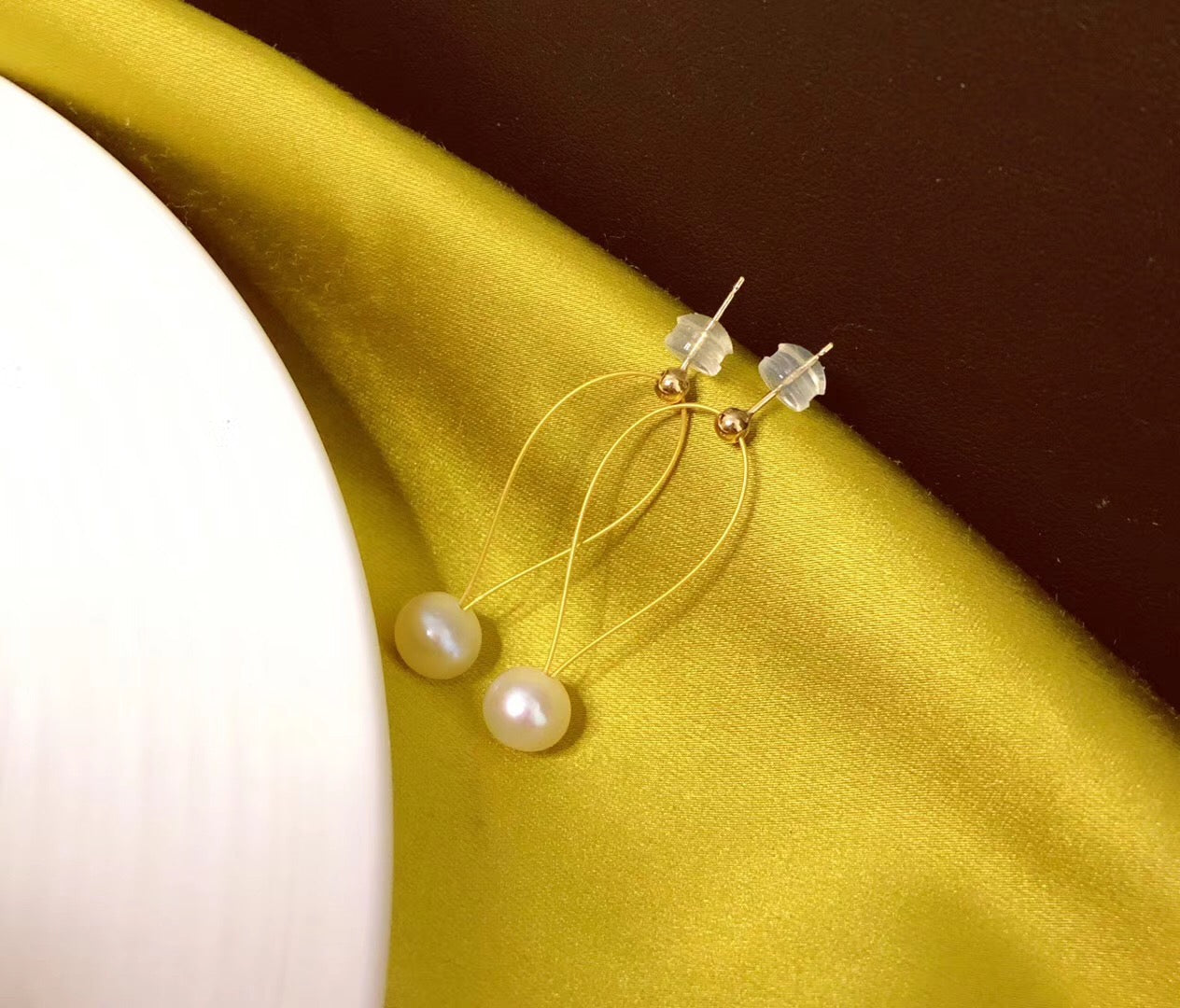 Luna Duo Pearl Set – 2-Pearl Necklace & Single Drop Earrings | 14K Gold Filled