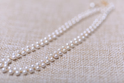 AAAAA Authentic Pearl Strand with 14k Yellow Gold (4.0–5.0mm) 